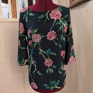 Anthro Floral Blouse